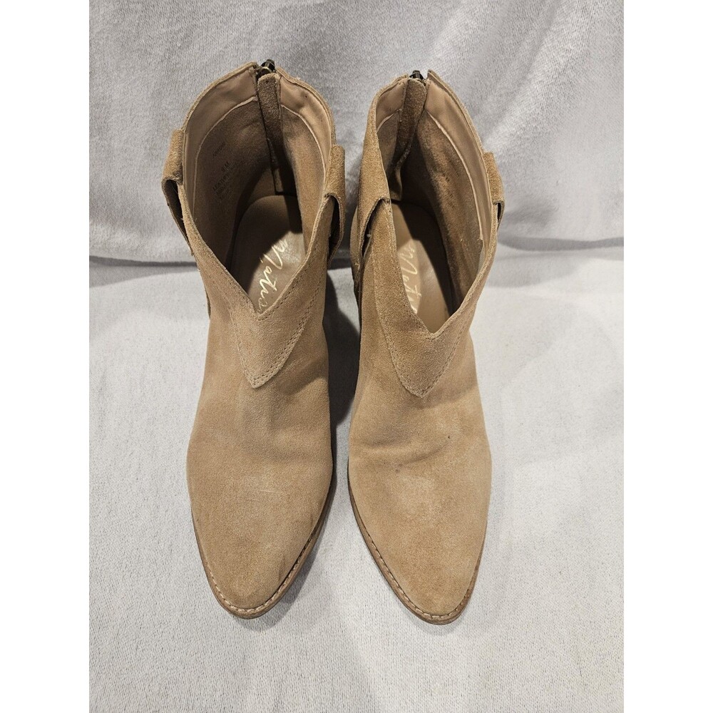 Matisse Arrow Suede Leather Booties Ankle Boots Camel Tan Women’s Size 9 M - Picture 3 of 10